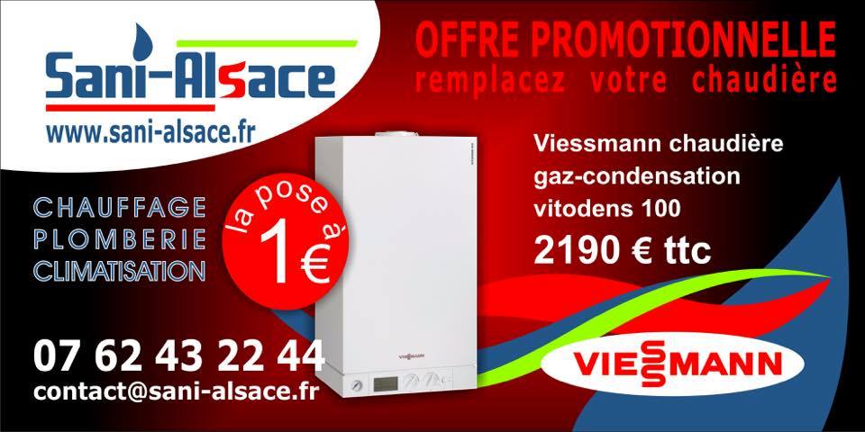 OFFRE PROMOTIONNEL(Chaudi&egrave;re Viessmann,Adouciseur Cilit,Climatiseur Mitsubishi) Guebwiller