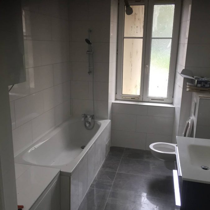 R&eacute;novation salle de bain &agrave; Mulhouse (Chantier 2) Rixheim 1